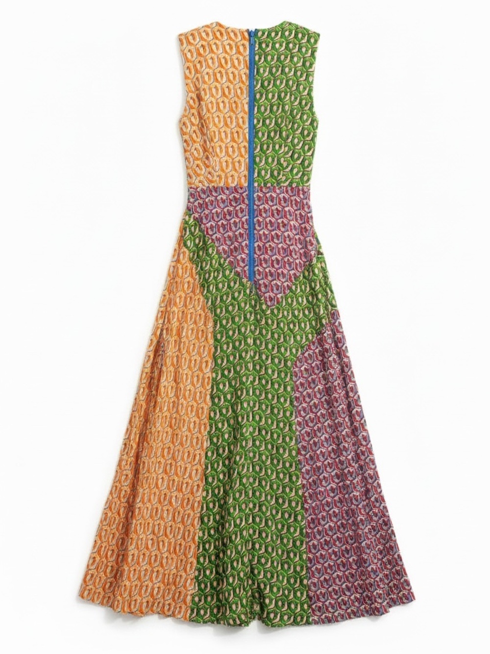 FARM Rio Cashew Mix Knot Maxi Dress Womens XXS Multicolored NWT Plunging V-Neck - Picture 7 of 12